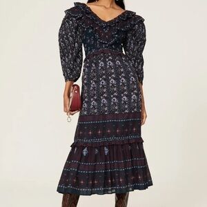 Sea New York Nadine Border Maxi Dress
